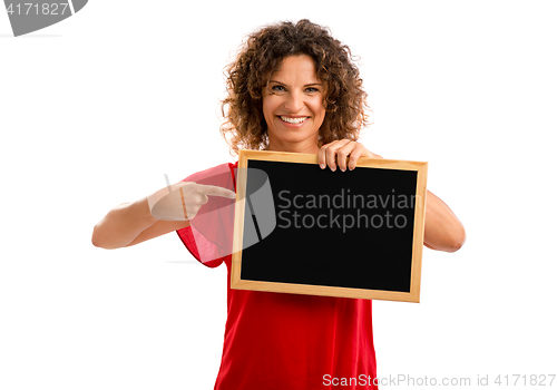 Image of Happy mature woman
