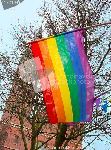 Image of Gay rainbow flag