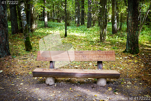 Image of old wooden bench