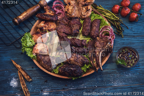 Image of Grilled different meat set