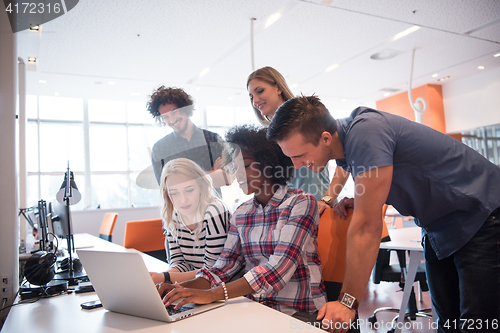 Image of Multiethnic startup business team