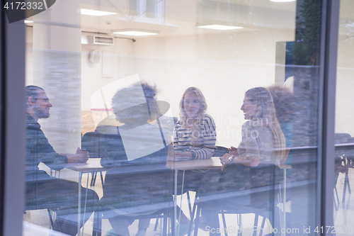 Image of Multiethnic startup business team on meeting