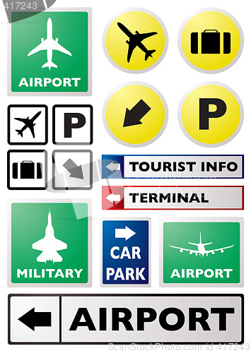 Image of airport sign