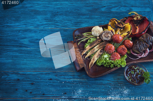 Image of Grilled vegetable at plate