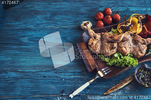 Image of Grilled quail meat