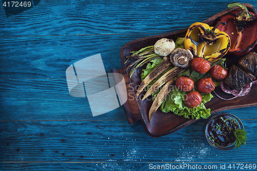 Image of Grilled vegetable at plate