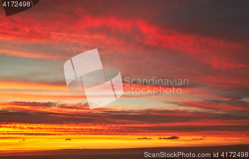 Image of Sunset sky clouds
