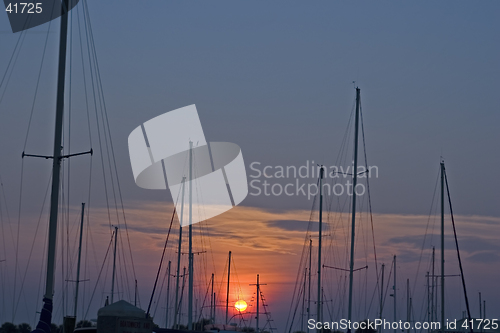 Image of Masts in the morning