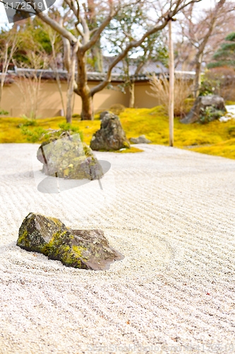 Image of Beautiful rock garden during autumn in Matsushima