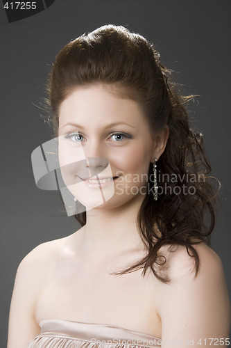 Image of Portrait of young beautiful woman