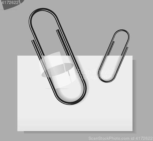 Image of Paper clip vector illustration