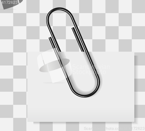 Image of Paper clip vector illustration