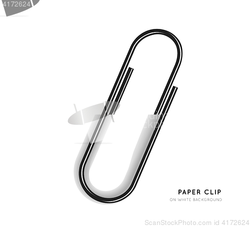Image of Paper clip vector illustration
