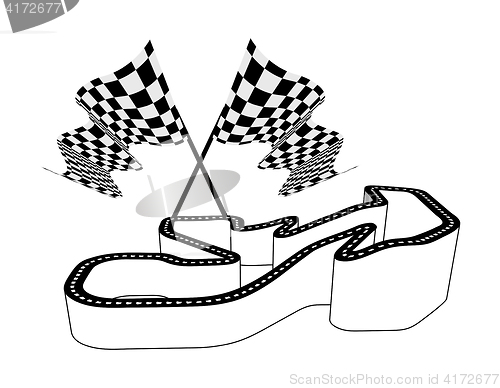 Image of Driving racing circuit