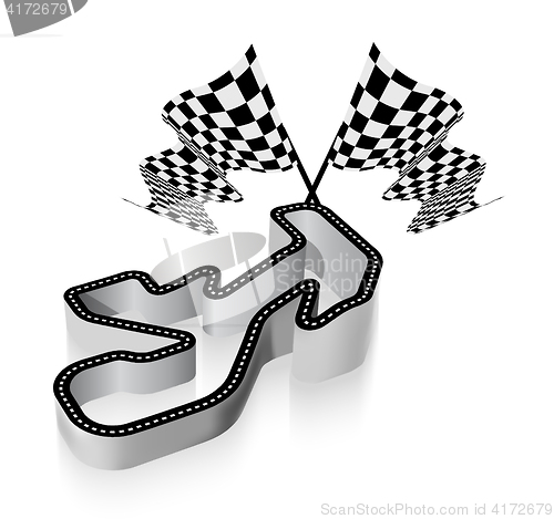 Image of Driving racing circuit