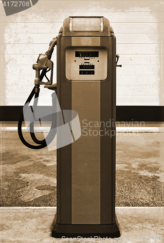 Image of vintage gasoline station