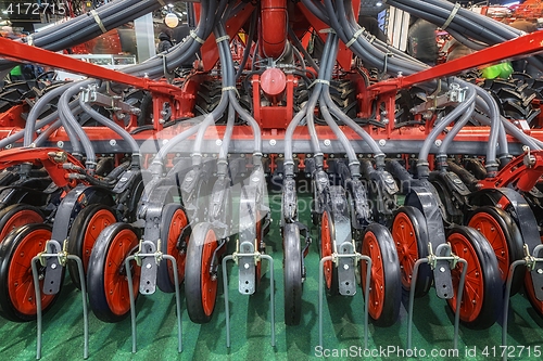 Image of Closeup photo of an agricultural watering equipment