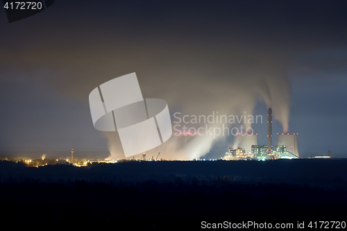 Image of Modern Powerplant producing heat