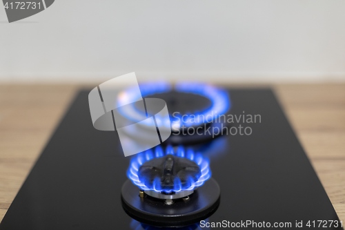 Image of Gas burner in the kitchen