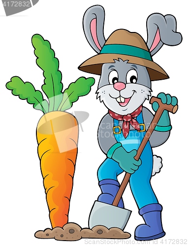 Image of Rabbit gardener theme image 1