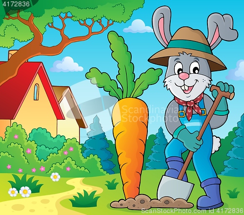 Image of Rabbit gardener theme image 2