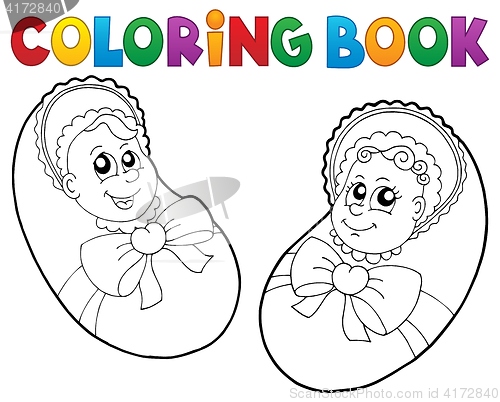 Image of Coloring book baby theme image 6