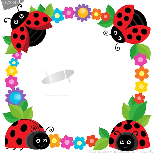 Image of Stylized ladybugs theme image 2