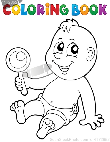 Image of Coloring book baby theme image 7