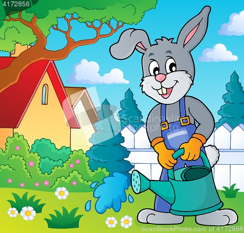 Image of Rabbit gardener theme image 4