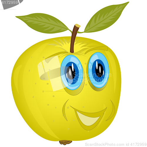 Image of Cartoon alive apple