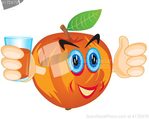 Image of Alive apple with juice