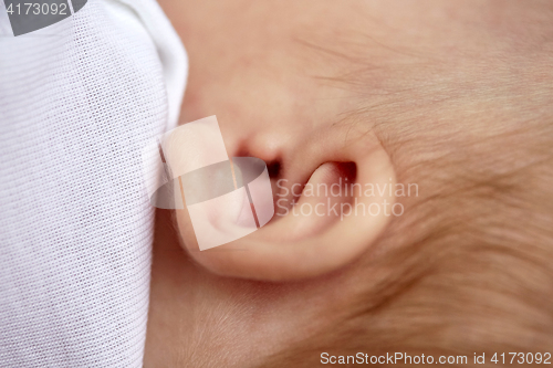 Image of close up of baby ear