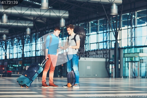 Image of Travelers waiting for departure