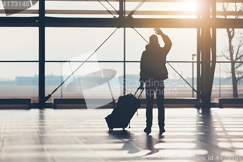 Image of Saying goodbye at the airport