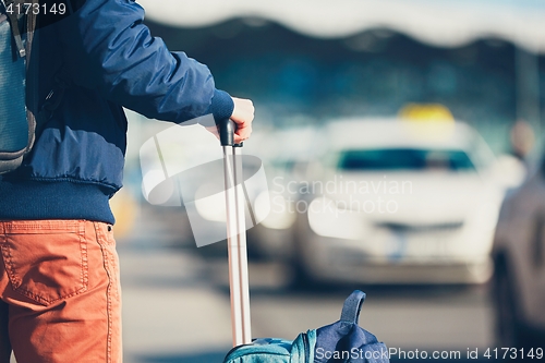 Image of Passenger is waiting for taxi