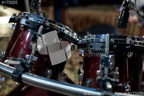 Image of drums at music studio