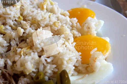 Image of Fried rice and eggs