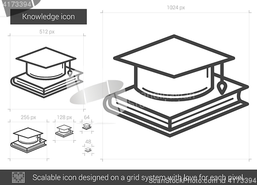 Image of Knowledge line icon.