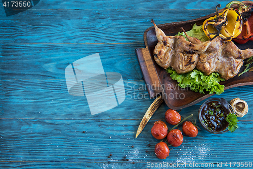 Image of Grilled quail meat