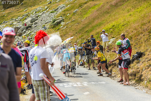 Image of Porte, Froome and Nibali on the Mountains Roads - Tour de France