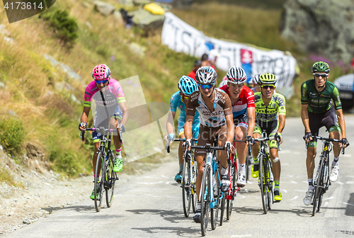 Image of The Peloton in Mountains - Tour de France 2015