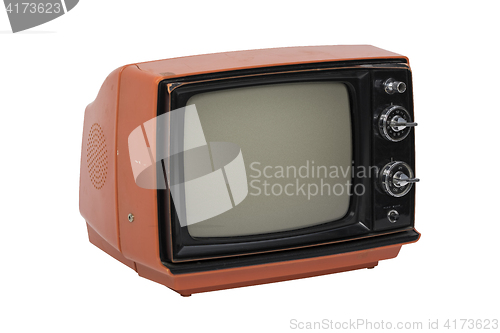 Image of Vintage TV isolated