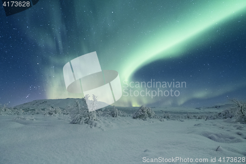 Image of Aurora borealis in Iceland