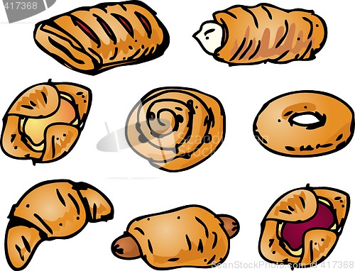 Image of Pastries illustration