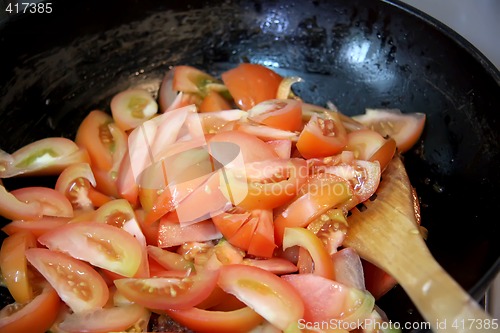 Image of Cooking tomatoes