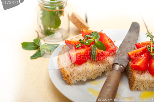 Image of Italian tomato bruschetta