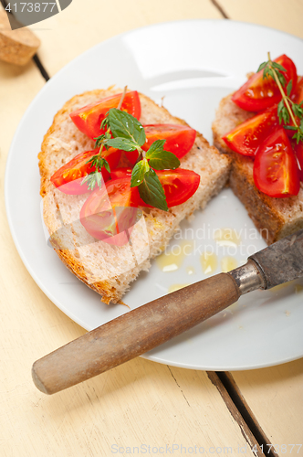 Image of Italian tomato bruschetta