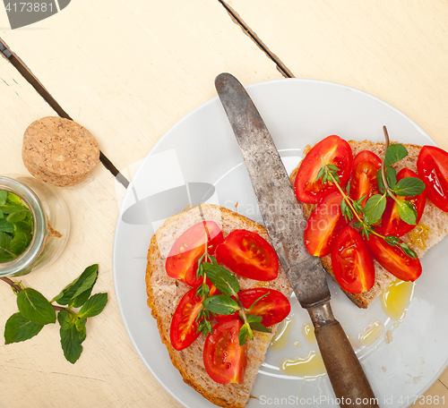 Image of Italian tomato bruschetta