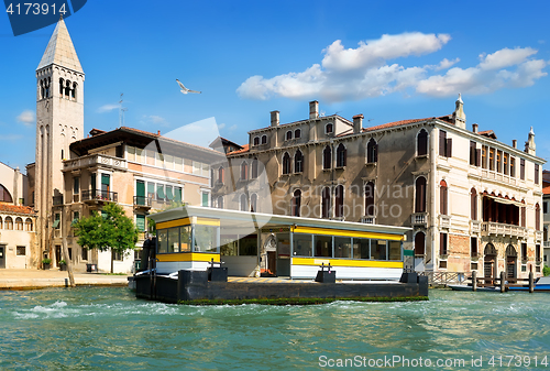 Image of Vaporetto stop in Venice
