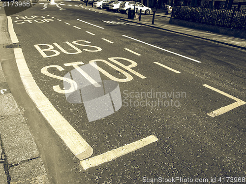 Image of Vintage looking Bus stop